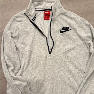 Nike Light Gray Quarter-Zip Pullover